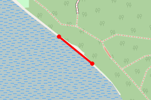 Map showing South of Orwell Bridge
