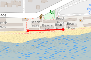 Map showing west mersea