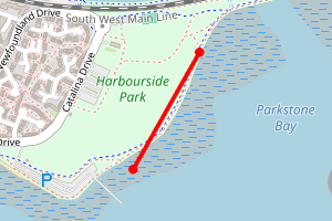 Map showing Parkstone Bay