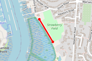 Map showing Warsash