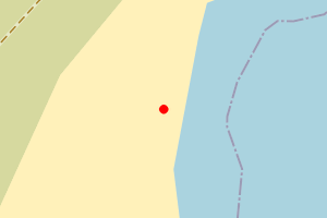 Map showing Skaw Beach, Unst