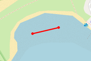Map showing Findhorn Front Beach