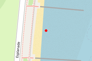 A map showing the Aberdeen North N5 beach stretch plotted on it