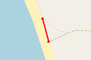 Map showing Cladh Hallan Beach, Loch Boisdale