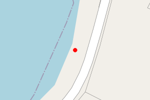 Map showing North Park Beach, Whalsay