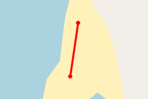 Map showing Glenelg Bay, Loch Hourn