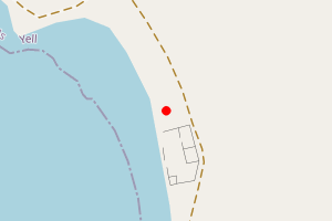 Map showing Ness of Burravoe, Yell