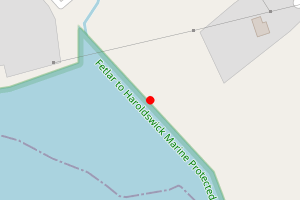 Map showing Bayanne and Ladysmith Beaches, Yell