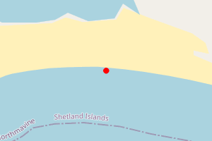 Map showing Braewick Beach, Eshaness
