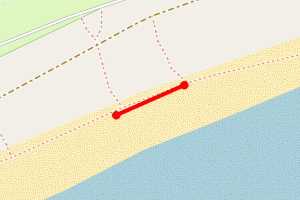 Map showing Carradale Bay