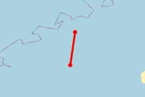 Map showing Port Ceann Na Creige (Greenpeace Baluga expedition)