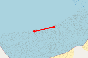 Map showing Bosta (Greenpeace Baluga Expedition)