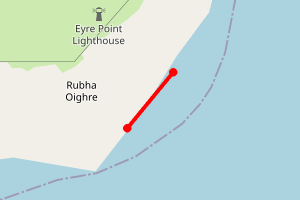 Map showing Eyre Point (Greenpeace Beluga Expedition)