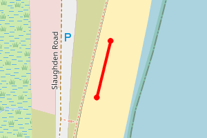 Map showing Aldeburgh Fort Green Car Park 2