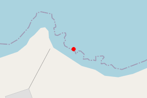 Map showing Scarfataing Beach, Trondra