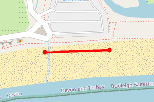 Map showing Budleigh Salterton: Lime Kiln