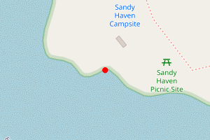 Map showing Sandy Haven