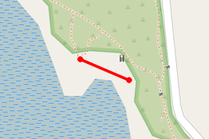 Map showing Jack Scout Cove