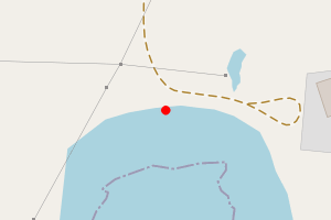 Map showing Mousa Ness Beach, Whiteness