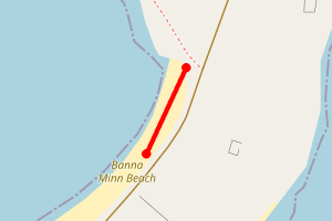 Map showing Minn Beach North East, West Burra