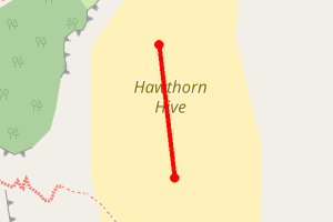 Map showing Hawthorn Hythe Beach