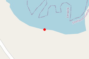 Map showing Bight of Vatsland Beach, Lerwick