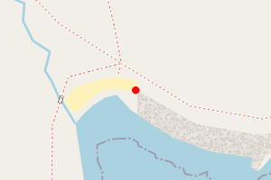 Map showing Peerie Sands of Sound Beach, Lerwick