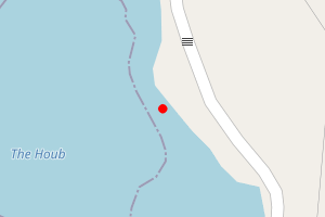 Map showing Houb to Walls Marina, Walls
