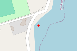 Map showing Seafield Road Coastline to Breiwick Road, Lerwick