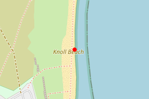 Map showing Studland Bay (Knoll Beach)