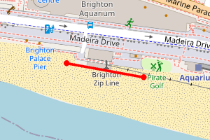 Map showing Brighton Pier Two