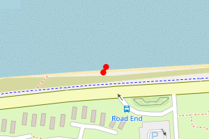 Map showing Seton Sands
