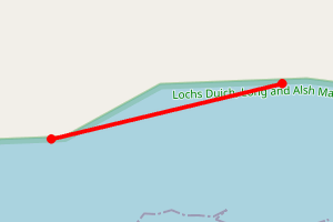 Map showing Kirkton Bay