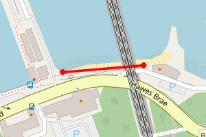 Map showing S. Queensferry - Under Rail Bridge