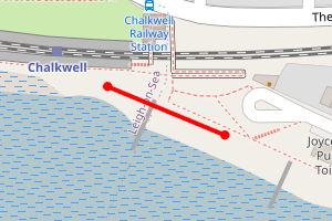 Map showing Chalkwell Station