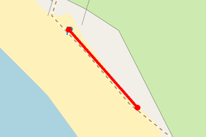 Map showing Baleshare Beach South