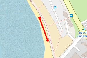 Map showing Trearddur bay