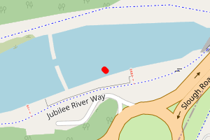 Map showing RIVER -Jubilee at Jubilee River Riverside Center Slough