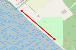 Map showing orwell country park