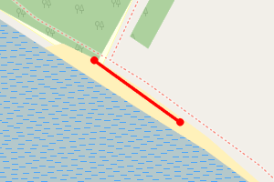 Map showing Nacton Shores