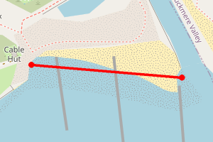 Map showing Cuckmere Haven West