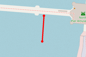 Map showing Blackpool Beach 2