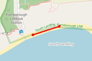 Map showing Flamborough, South Landing