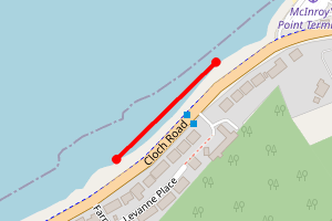 Map showing Levan Beach