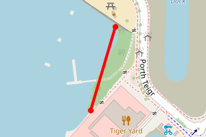 Map showing Dr Who Beach