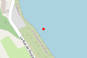 Map showing Flicquet Bay