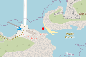 Map showing Hell's Gate