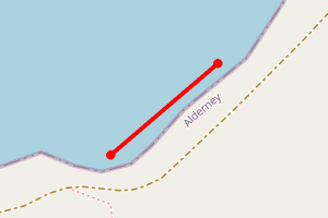 Map showing Clonque Bay