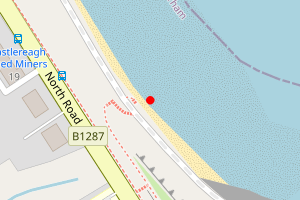 Map showing Seaham