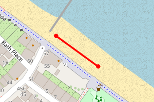 Map showing Portobello, opposite Straiton Place